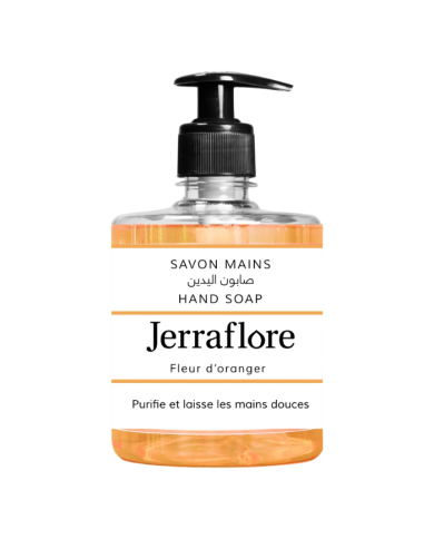 JERRAFLORE SAVON LIQUIDE MAINS FLEUR D ORANGER 500 ML
