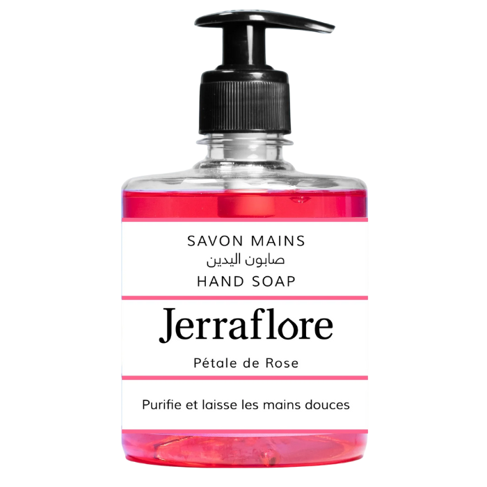 JERRAFLORE SAVON LIQUIDE MAINS PETALE DE ROSE 500 ML