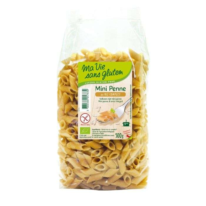 MA VIE SANS GLUTEN MINI PENNE AU RIZ COMPLET 500 G