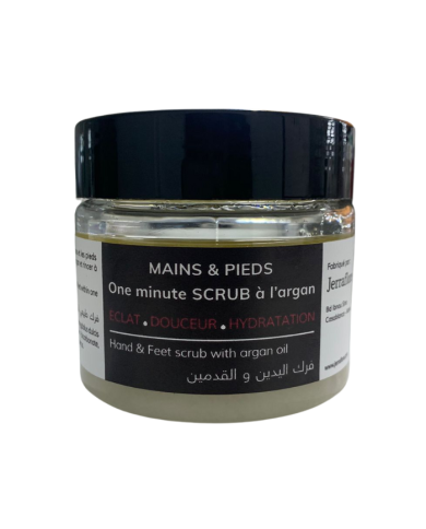 JERRAFLORE MAINS ET PIEDS ONE MINUTE SCRUB A L ARGAN 150 ML