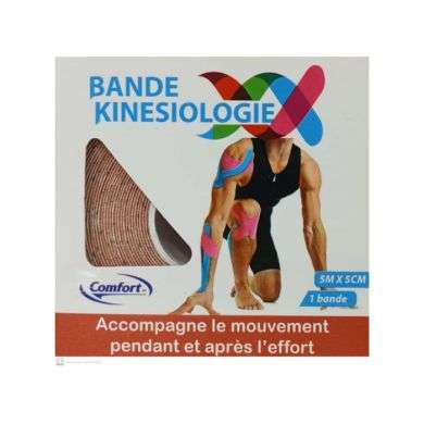 COMFORT BANDE KINESIOLOGIE 5M5CM