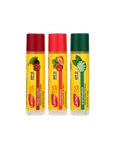 CARMEX TRIO BAUME A LEVRES 3 STICK GOUT DIFFERENT SPF 15 