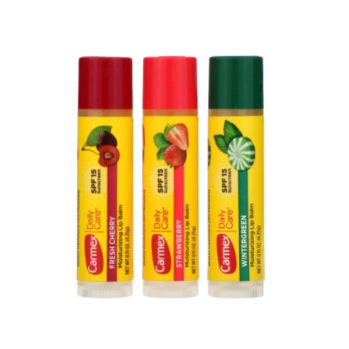 CARMEX TRIO BAUME A LEVRES 3 GOUT DIFFERENT SPF 15 