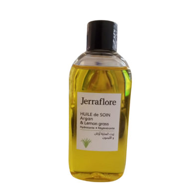 JERRAFLORE HUILE DE SOIN ARGAN ET LEMON GRASS 60 ML