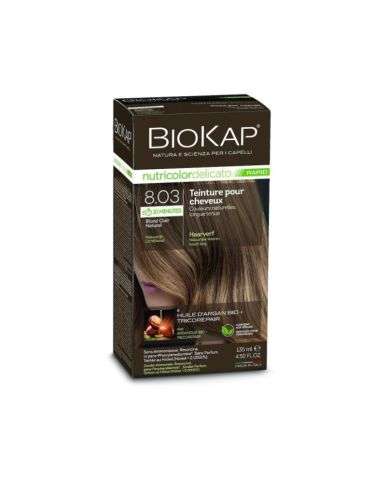 BIOKAP NUTRICOLOR DELICATO RAPID 8.03 BLOND CLAIR NATUREL 135ML