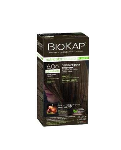BIOKAP NUTRICOLOR DELICATO RAPID 6.06 BLOND FONCE HAVANE 135ML
