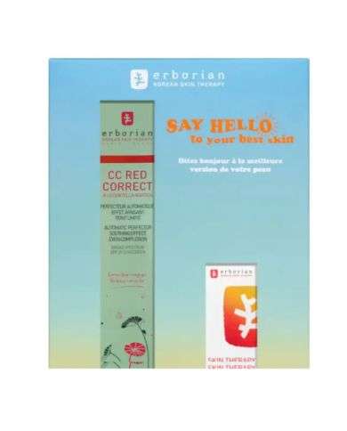 ERBORIAN DUO CC RED CORRECT 45ML + SKIN THERAPY 10ML