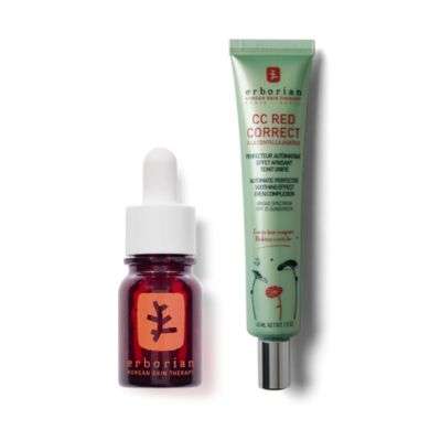 ERBORIAN DUO CC RED CORRECT 45ML + SKIN THERAPY 10ML