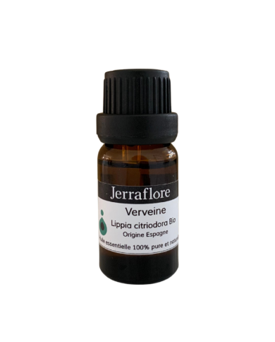 JERRAFLORE HUILE ESSENTIELLE VERVEINE LIPPIA CITRIODORA BIO 10 ML