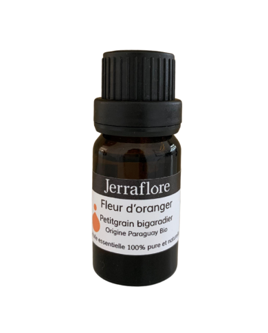 JERRAFLORE HUILE ESSENTIELLE FLEUR D'ORANGER PETITGRAIN BIGARADIER 10 ML
