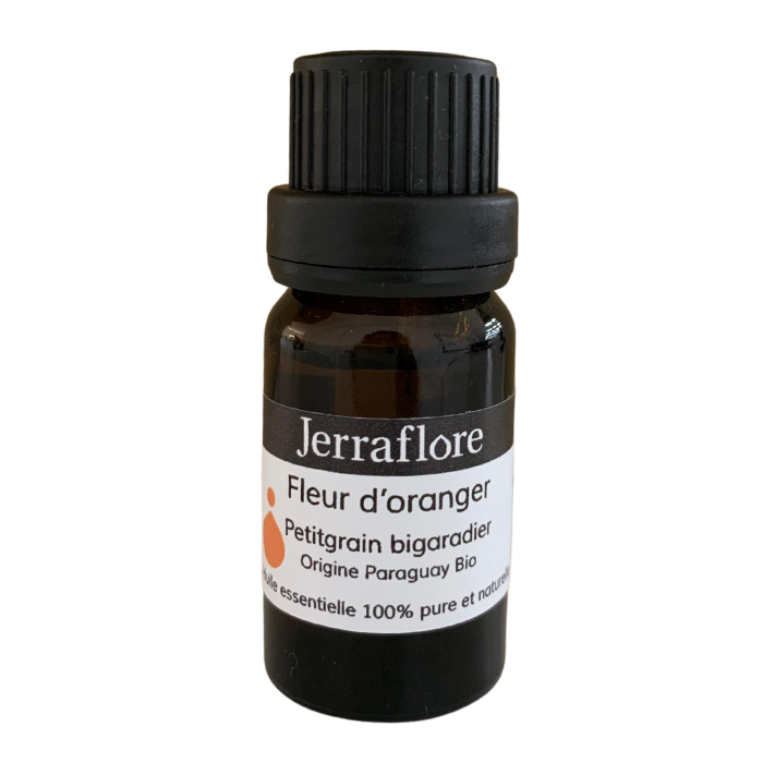 JERRAFLORE HUILE ESSENTIELLE FLEUR D'ORANGER PETITGRAIN BIGARADIER 10 ML