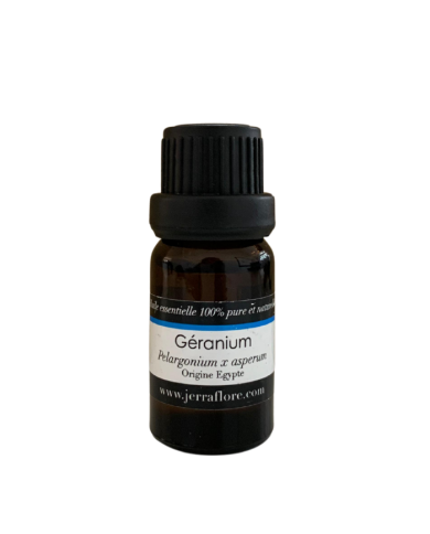 JERRAFLORE HUILE ESSENTIELLE GERANIUM PELARGONIUM X ASPERUM 10 ML