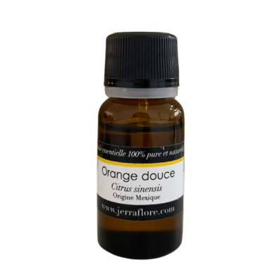 JERRAFLORE HUILE ESSENTIELLE ORANGE DOUCE CITRUS SINENSIS 10 ML