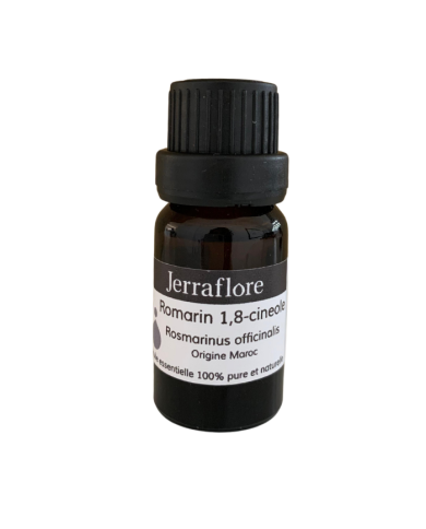 JERRAFLORE HUILE ESSENTIELLE ROMARIN 1.8 CINEOLE ROSEMARINUS OFFICINALIS 10 ML