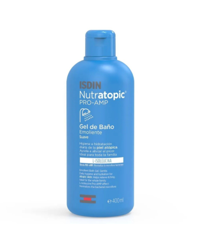 ISDIN NUTRATOPIC PRO AMP GEL DE BAIN EMOLLIENT PEAUX 400 ML