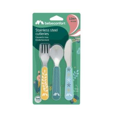 BEBE CONFORT COUVERTS INOX 12 MOIS+