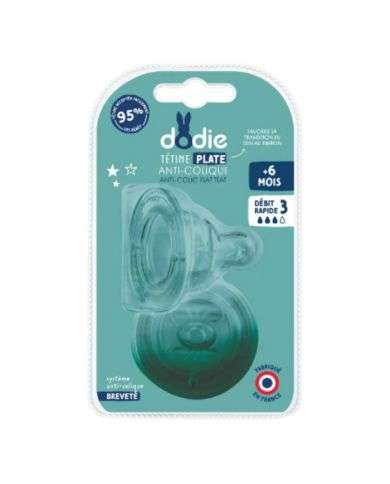 DODIE TETINE PLATE SENSATION+ ANTI COLIQUE D3 +6M X2