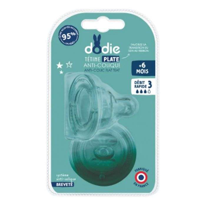DODIE TETINE PLATE SENSATION+ ANTI COLIQUE D3 +6M X2