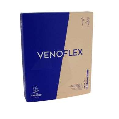 THUASNE VENOFLEX KOKOON ABSOLU BAS CUISSE OU COLLANT DE COMPRESSION MEDICALE POUR FEMME BEIGE NATUREL