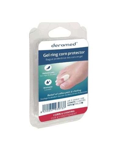 DERAMED BAGUE PROTECTRICE DES CORS EN GEL 2 UNITES 