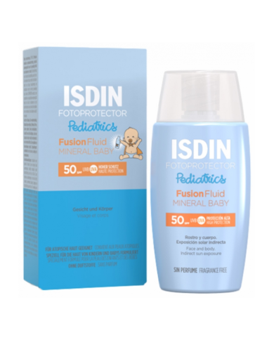 ISDIN FOTOPROTECTOR PEDIATRICS FUSION FLUID MINERAL BABY SPF50+/ 50 ML
