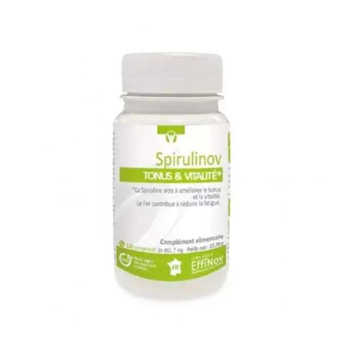 EFFINOV SPIRULINOV TONUS ET VITALITE 120 COMPRIMES