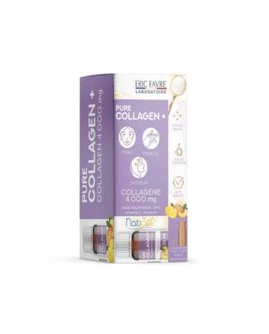 ERIC FAVRE PURE COLLAGEN PLUS SAVEUR PECHE CITRON 10 AMPOULES 15 ML