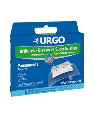 URGO PANSEMENT BRULURES WATERPROOF BOITE DE 6