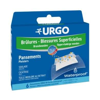 URGO PANSEMENT BRULURES WATERPROOF BOITE DE 6