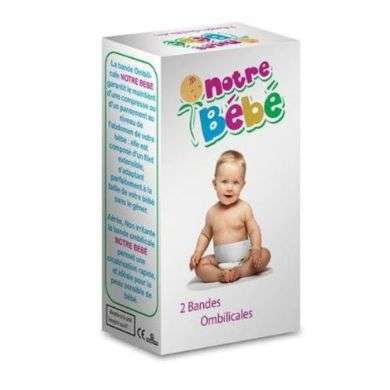 NOTRE BEBE 2 BANDES OMBILICALES