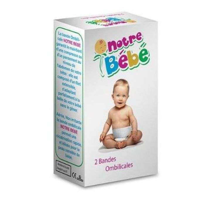 NOTRE BEBE 2 BANDES OMBILICALES