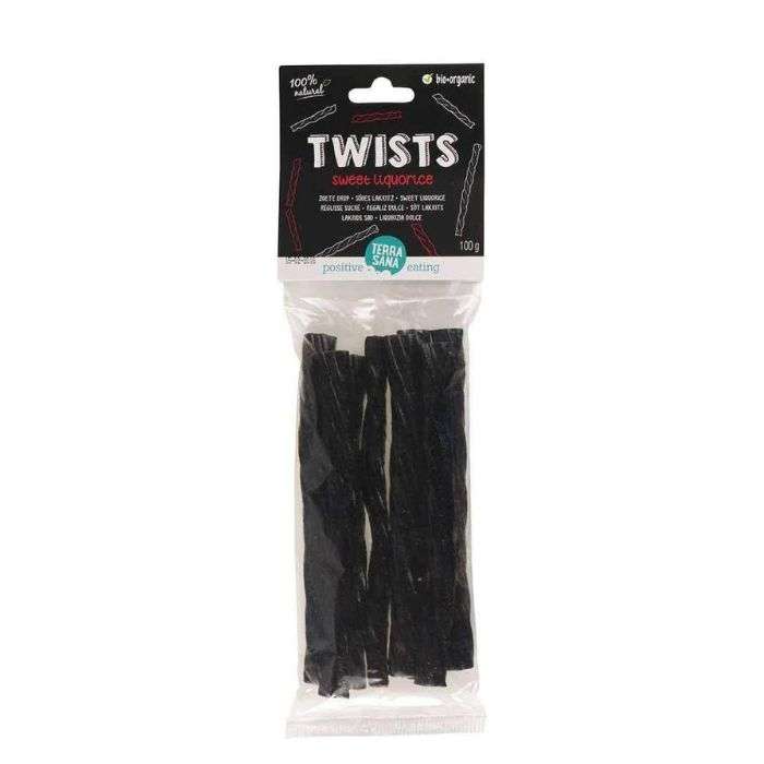 TERRASANA TWIST REGLISSE SUCRE BIOLOGIQUE 100 G
