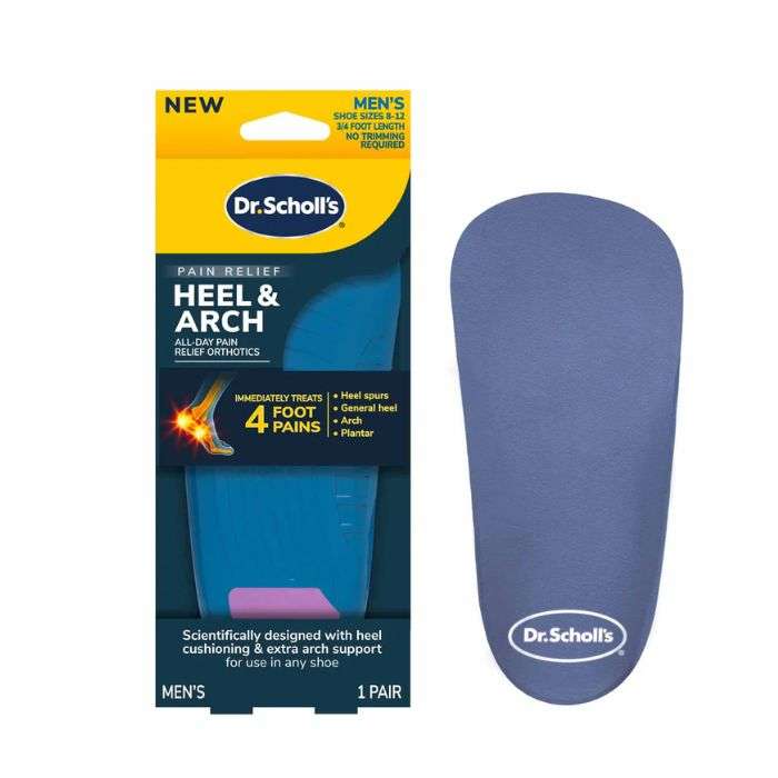DR SCHOLLS SOULAGEMENT DOULEUR SEMELLE TALON ET ARCHE HOMME TAILLE 8-12
