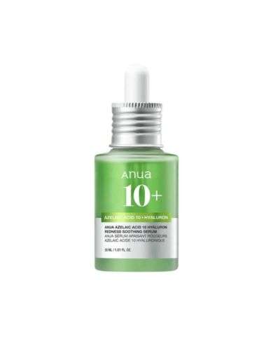 ANUA 10+AZELAIC ACID 10 HYALURON REDNESS SOOTHING SERUM 30 ML