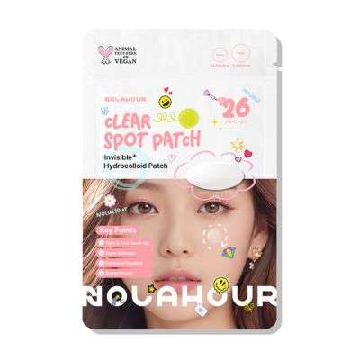 NOLA HOUR CLEAR SPOT PATCH INVISIBLE + HYDROCOLLOID PATCH 26 PATCHES
