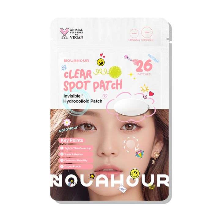 NOLA HOUR CLEAR SPOT PATCH INVISIBLE + HYDROCOLLOID PATCH 26 PATCHES