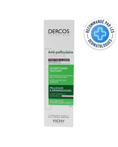 VICHY DERCOS SHAMPOING ANTI PELLICULAIRE SENSITIVE 200 ML