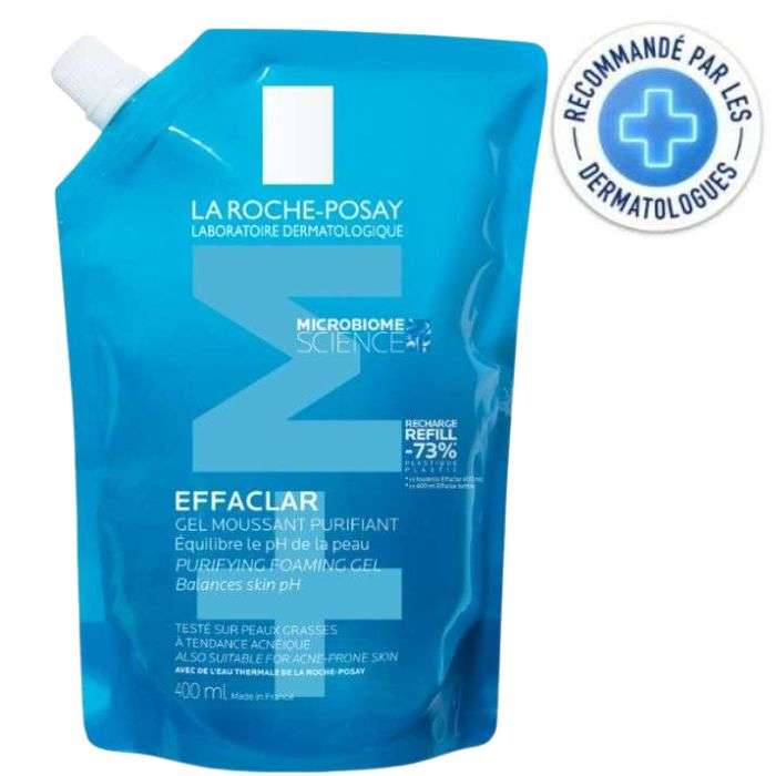 LA ROCHE POSAY EFFACLAR GEL MOUSSANT PURIFIANT RECHARGE 400ML