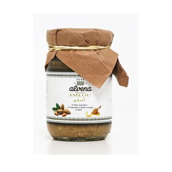 ALVENA AMLOU CREME A TARTINER AMANDE ET HUILE ARGAN 200 G