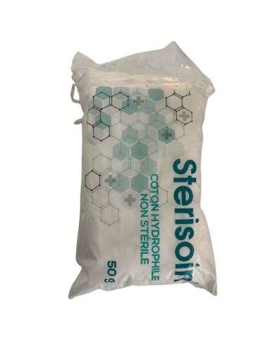 STERISOIN COTON HYDROPHILE NON STERILE 50 G