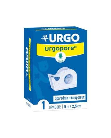 URGO URGOPORE SPARADRAP NON TISSE SOUPLE MICROPOREUX 5M*2.5CM