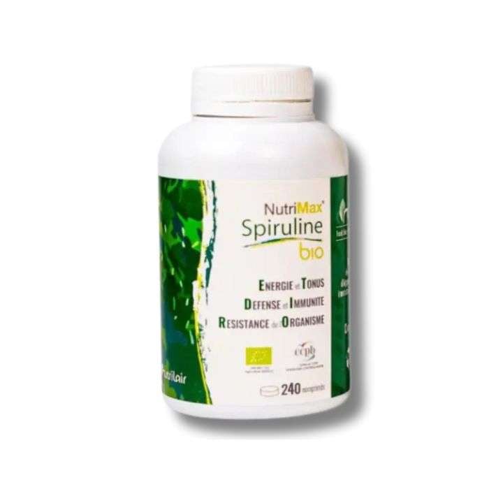 NUTRIMAX SPIRULINE 100% BIO 240 COMPRIMES TONUS ET VITALITÉ