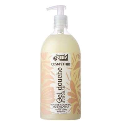 MKL COSMETHIK GEL DOUCHE SURGRAS NOIX DE COCO BIO DU SIRI LANKA 1L