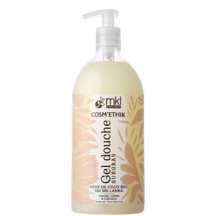 MKL COSMETHIK GEL DOUCHE SURGRAS NOIX DE COCO BIO DU SIRI LANKA 1L