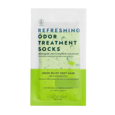 VOESH NEW YORK REFRESHING ODOR TREATMENT SOCKS RELIEF FOOT MASK 20 ML