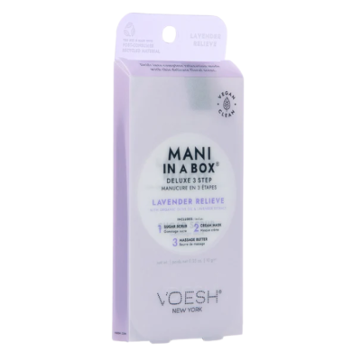 VOESH NEW YORK MANI IN A BOX DELUXE 3 STEP LAVENDER RELIEVE