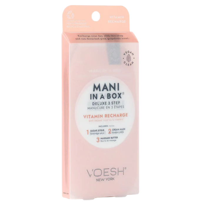 VOESH NEW YORK MANI IN A BOX DELUXE 3 STEP VITAMIN RECHARGE