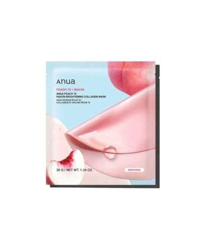ANUA PEACH 70+ NIACIN BRIGHTNING COLLAGEN MASK 1 UNITE