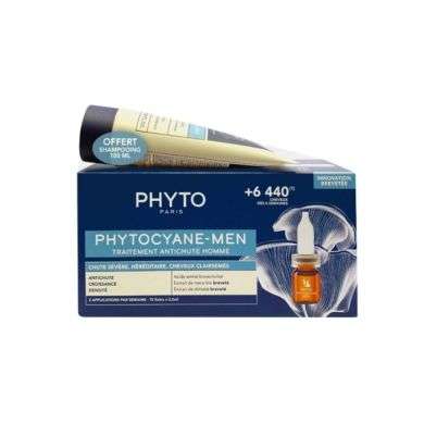 PHYTO PHYTOCYANE TRAITEMENT ANTICHUTE HOMME CHUTE PROGRESSIVE