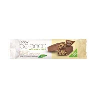 BODY BALANCE HUNGRY NOT34% PROTEIN BAR COOKIES ET BANANE 45G